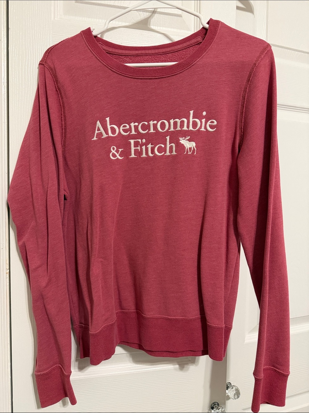 Abercrombie & Fitch Rose Pink Logo Sweatshirt